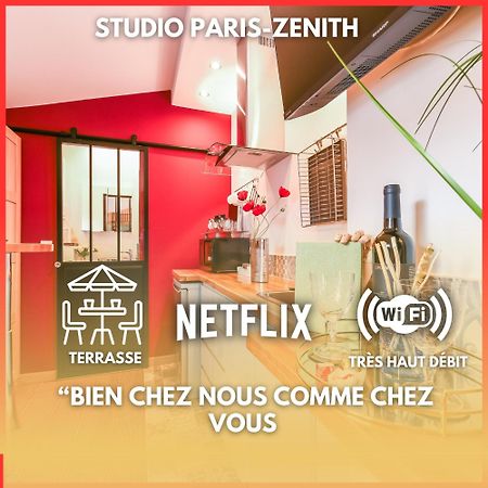 Paris-Zenith-Bienvenue-Terrasse-Netflix Apartment Пантен Екстериор снимка